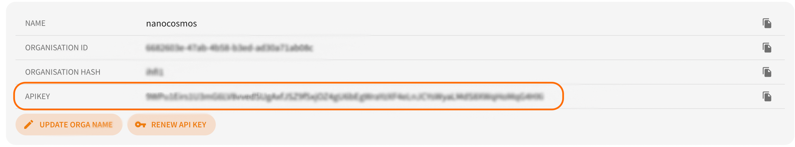 Screenshot: ApiKey