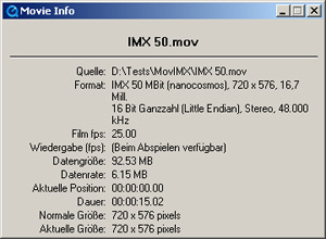 Quicktime IMX Example